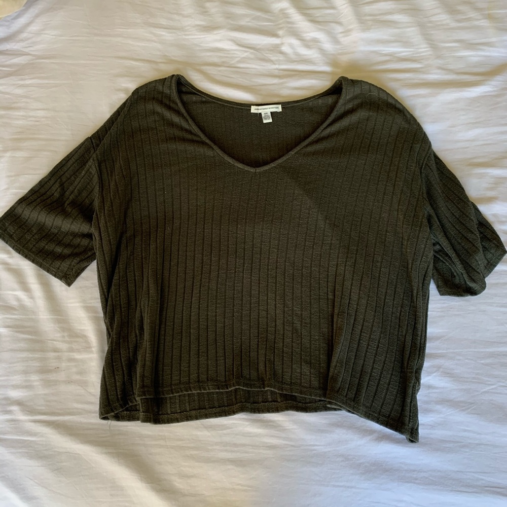 Army Green American Eagle Tee